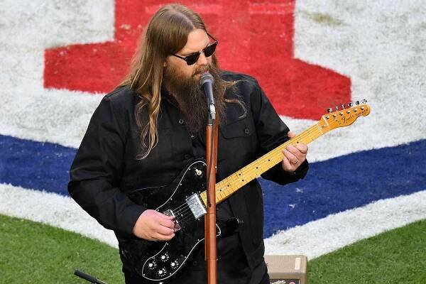 Chris Stapleton and 'CODA' Actor Troy Kotsur Perform National Anthem at the 2023 Super Bowl