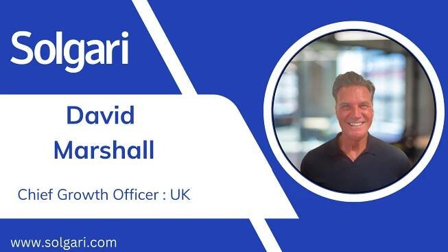 Solgari Strengthens UK Team with David Marshall as Chief Growth Officer