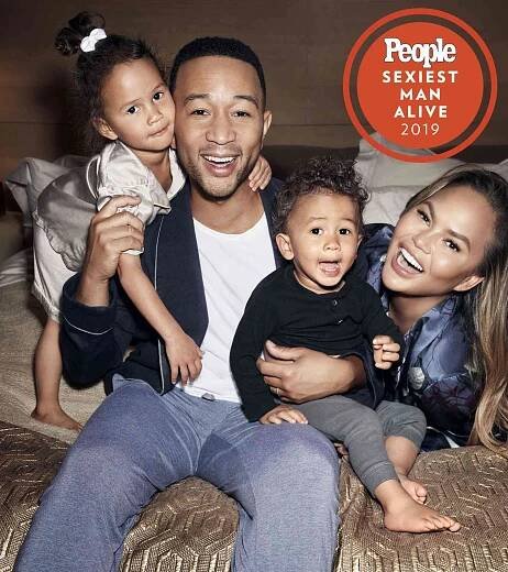 John legend Chrissy teigen luna teigen and miles teigen