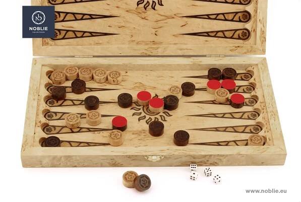 Jedinečný dárkový set Backgammon - Tiger faced