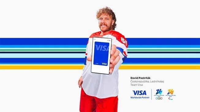 David Pastrňák se připojuje k Team Visa pro zimní olympijské a paralympijské hry Milano Cortina 2026