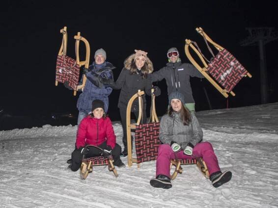 Krvavec - night sledding