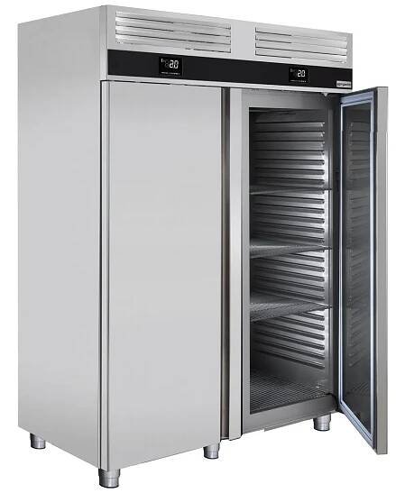 Kombinace chladničky a mrazničky PREMIUM-GN 2/1 - 1400 litrů - 2 dveře - Gastro-Zbozi.cz