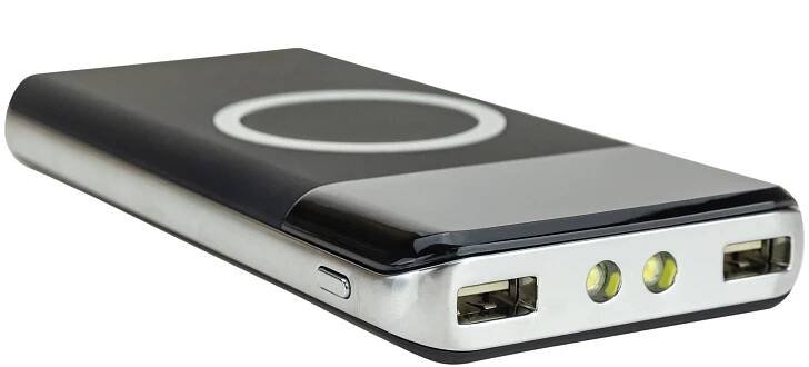 Vergionic 7187 Bezdrátová Powerbanka 10 000 mAh 2.1A + LED svítilna 