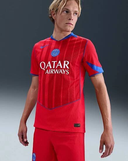 Pánský třetí autentický fotbalový dres Nike Dri-FIT ADV Total 90 Paris Saint-Germain 2025/26 Match - Global Red/Sport Red/Hyper Royal