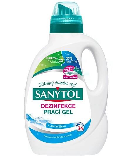 Dezinfekční prací gel - vůně svěžesti - Sanytol