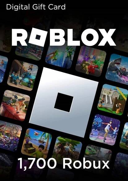 Roblox Dobíjení Dárkový kód Předplacená dárková karta 1700 Robux
