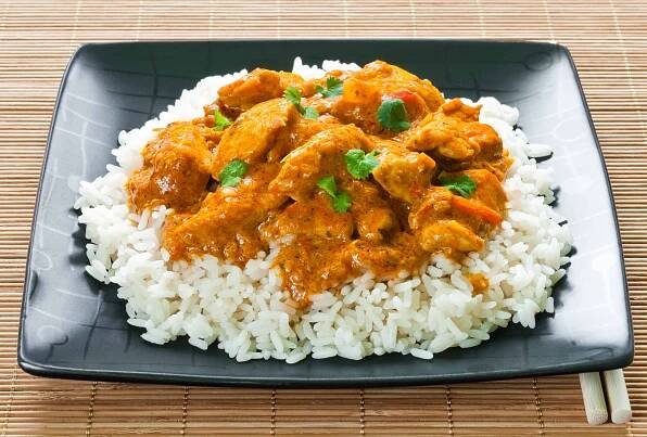 Chicken Curry and Rice Dinner €6.00