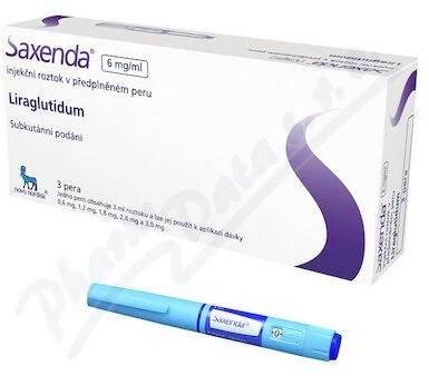 Saxenda 6mg/ml inj.sol. 3x3ml - lék na předpis - Příbalový leták