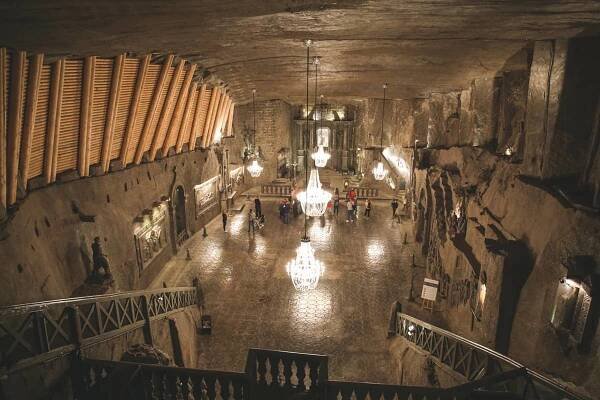 Wieliczka salt mine underground church