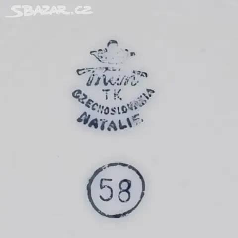 RETRO - VELKÝ PLYTKÝ TALÍŘ - CZECHOSLOVAKIA