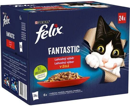 Felix cat kaps.-Fant.Multipack mas.výběr v želé 24 x 85 g