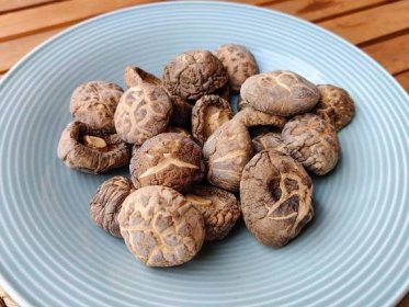 Sušené houby shiitake