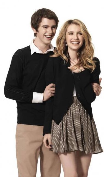 Emma Roberts And Freddie Highmore Wallpaper