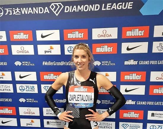 Emma Zapletalová štvrtá na 400 m prekážok na Diamantovej lige v Gatesheade, titul v sedemboji pre Luciu Mokrášovú