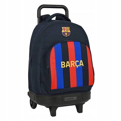 Školní taška na kolečkách F.C. Barcelona Vínový