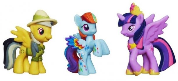 My Little Pony 3 poníci v kolekci - Daring Do, Princess Twilight Sparkle, Rainbow Dash