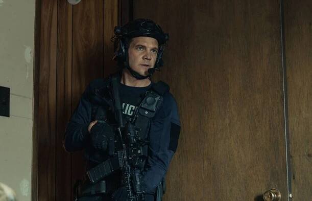 Taylor Handley as Kyle McLusky in episode 7, season 3 of Mayor of Kingstown streaming on Paramount+, 2024. Credit: Dennis P. Mong Jr./Paramount+