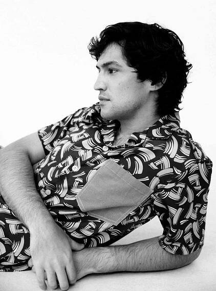 Gabriel Leone Lying Down Looking Off Camera