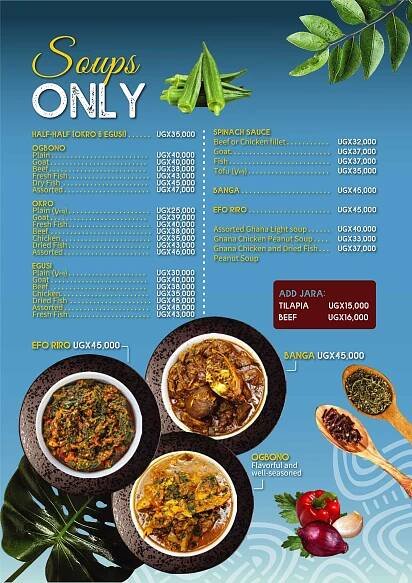 OUR MENU | BIGHT OF BENIN