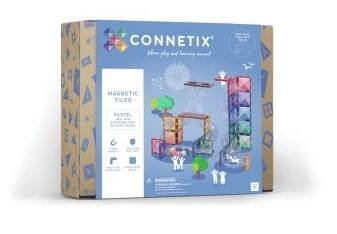 Connetix Tiles - Kuličkodráha Pastel Ball Run Expansion Pack 80 ks