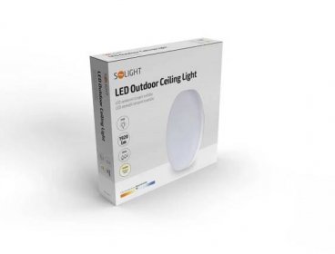 Solight LED venkovní osvětlení, přisazené, kulaté, IP54, 24W, 1920lm, 4000K, 28cm | smdledzarovky.cz