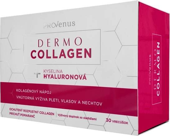 ProVenus DermoCollagen prášok vo vrecúškach s pomarančovou príchuťou 30 ks