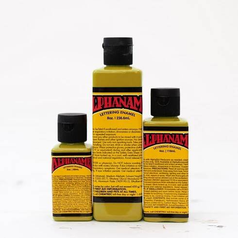 Alphanamel CHARTREUSE - signwriting and pinstriping enamel