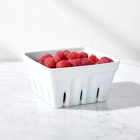 View Berry Box White Porcelain Colander - image 1 of 10