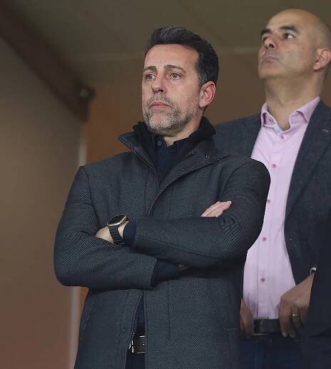 Edu Gaspar, Arsenal sporting director, watching a match.