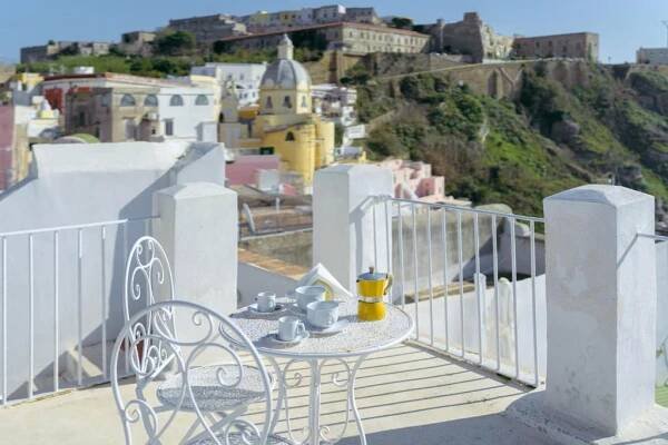 Balkón nebo terasa v ubytování TORRETTA CORRICELLA- Torretta