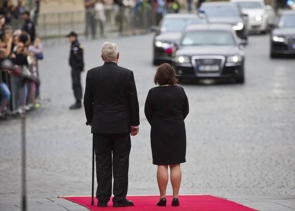 Miloš Zeman přijal na Hradě slovenského prezidenta Kisku