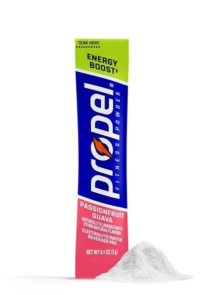 Propel energy boost powder passionfruit guava