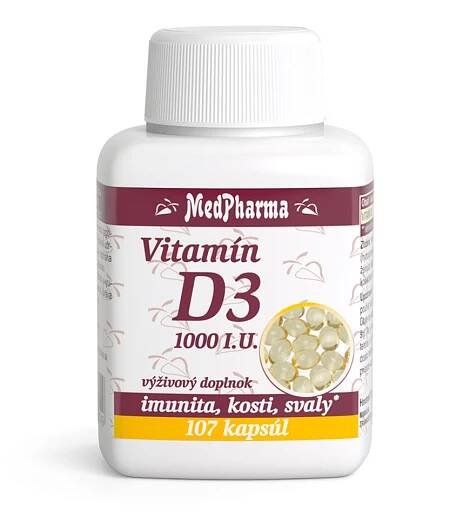 MEDPHARMA Vitamin D3 1000 I.U. 107 tobolek