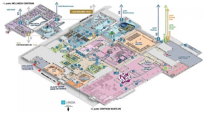 Mapa centra