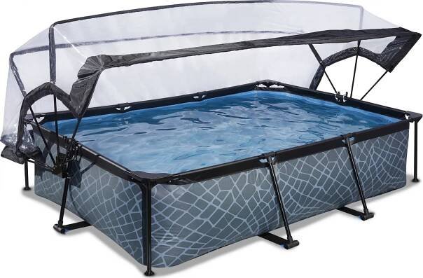 Exit Toys Stone Pool 3 x 2 m + kartušová filtrace, kopule od 9 290 Kč
