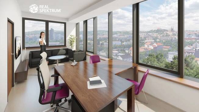 Pronájem nových kancelářských prostor 334 m2, ulice Svatopetrská, Brno - Komárov, 107 603 Kč/měs