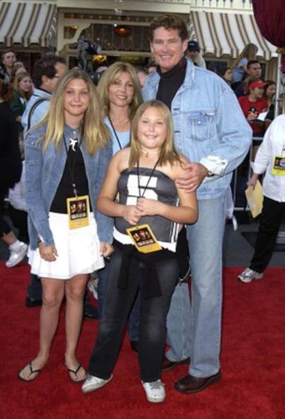 David Hasselhoff, Pamela Bach-Hasselhoff, Hayley Hasselhoff, and Taylor-Ann Hasselhoff at an event for Piráti z Karibiku - Prokletí Černé perly (2003)