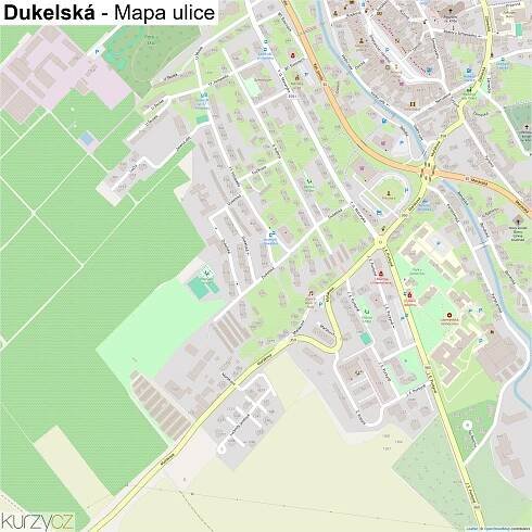 Dukelská - mapy | Kurzy.cz
