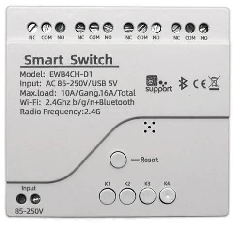 eWelink 4CH wifi chytrý spínač - Smart-switch.cz