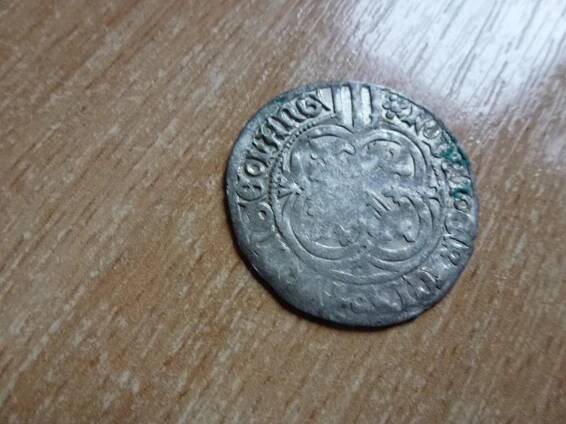 Míšeňský groš Fridrich II. - štítový -patina.