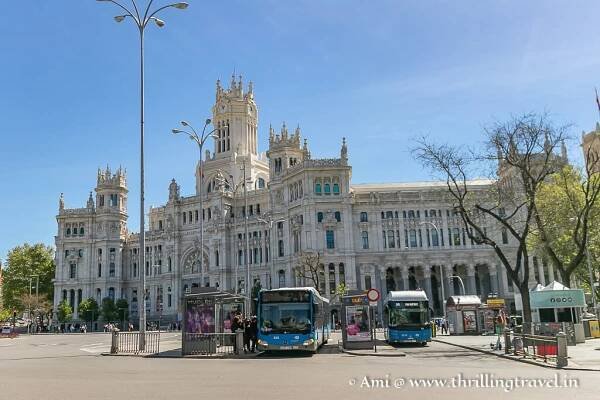 Palacio de Cibeles - a beautiful neo-classical building in Madrid