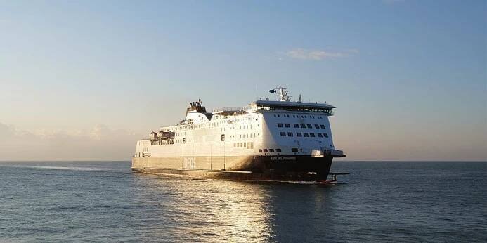 Cote des Flandres ferry on the water 