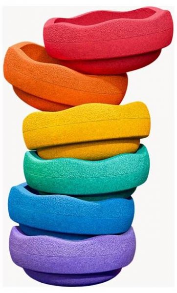 Stapelstein Original Mini rainbow classic 6 ks
