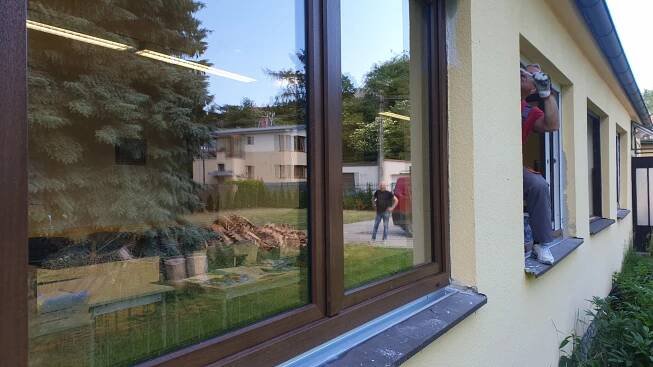 Nová okna na klubovně MO z dotace – Rybáři Brandýs