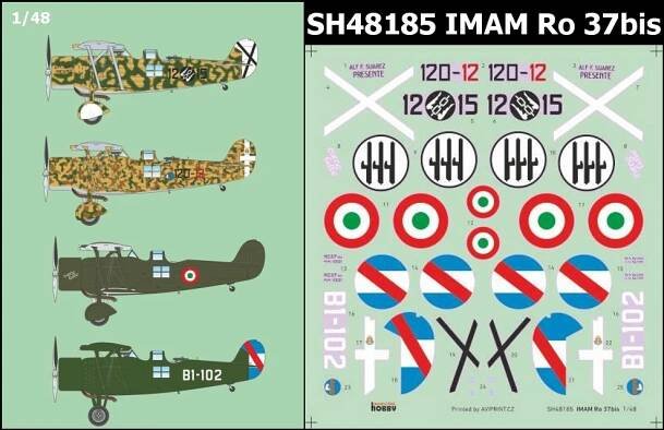 IMAM (ROMEO) Ro-37bis, 1:48, 012/SH48185 - Plastikové modely a modelářské potřeby - MODELARTIKL.CZ