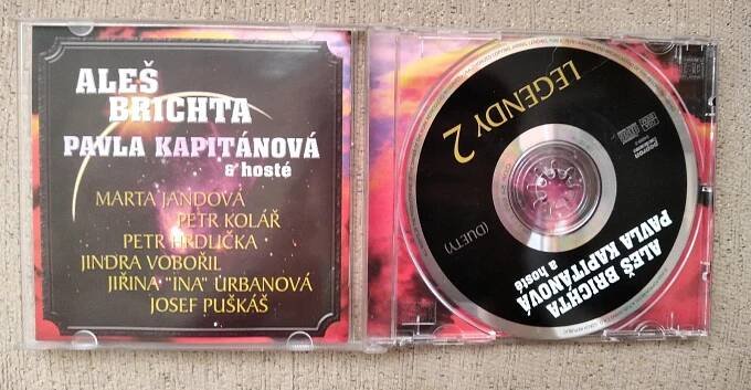 CD ALEŠ BRICHTA a PAVLA KAPITÁNOVÁ - LEGENDY 2