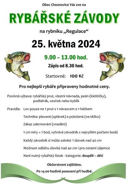 Rybářské závody v Cheznovicích 2024