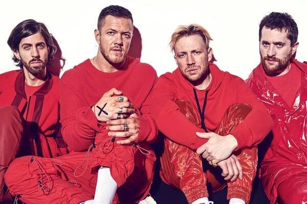 Imagine Dragon band members, from left: Wayne Sermon, Dan Reynolds, Ben McKee and Daniel Platzman