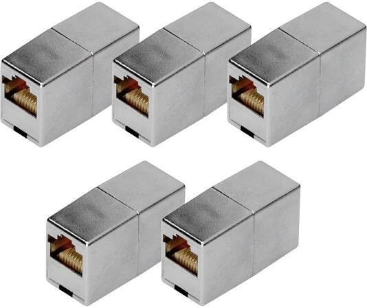 Digitus DN-93901-5 pouzdro spojky RJ45 Počet pólů 8 stříbrná 5 ks